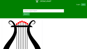 openclipart圖庫：Lyre縮圖