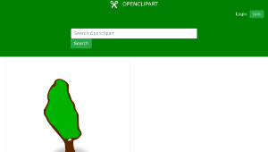 openclipart圖庫：RPG map symbols: tree縮圖