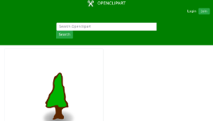 openclipart圖庫：RPG map symbols: tree縮圖