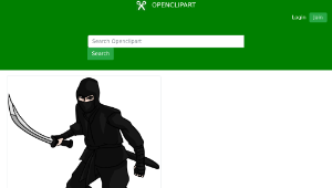 openclipart圖庫：Ninja 4-資源代表圖