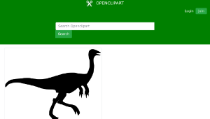 openclipart圖庫：gallimimus shadow mois  03r-資源代表圖