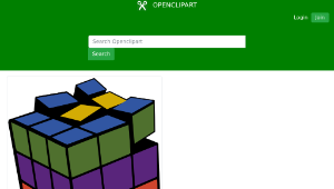 openclipart圖庫：Rubik 3D Colored-資源代表圖