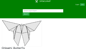 openclipart圖庫：Origami Butterfly-資源代表圖