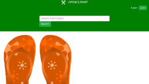 openclipart圖庫：flip flops-資源代表圖