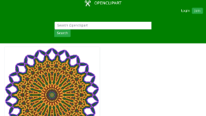 openclipart圖庫：Colorful Mandala縮圖