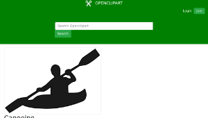 openclipart圖庫：Canoeing-資源代表圖