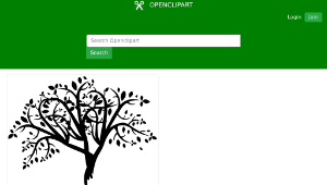 openclipart圖庫：Abstract Tree Silhouette-資源代表圖