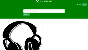 openclipart圖庫：Headphones Icon縮圖