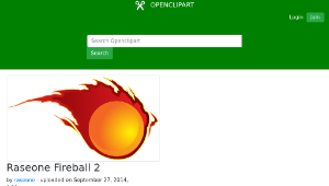 openclipart圖庫：Raseone Fireball 2縮圖