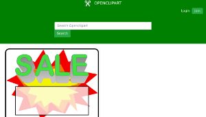 openclipart圖庫：Sale Sign-資源代表圖