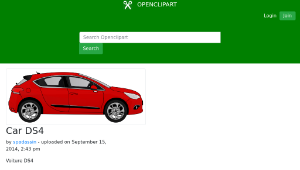 openclipart圖庫：Car DS4-資源代表圖