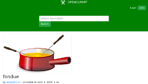 openclipart圖庫：fondue