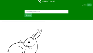 openclipart圖庫：Easter Rabbit-資源代表圖