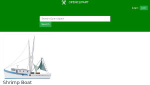 openclipart圖庫：Shrimp Boat-資源代表圖