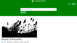openclipart圖庫：Reeds Silhouette縮圖