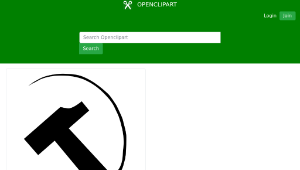 openclipart圖庫：hammer and mouse - working class-資源代表圖