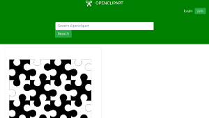 openclipart圖庫：Counterchange pattern allied to the chess board design-資源代表圖