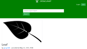 openclipart圖庫：Leaf-資源代表圖