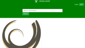 openclipart圖庫：brownish swirl 2縮圖
