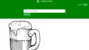 openclipart圖庫：beer and pretzels縮圖