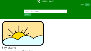 openclipart圖庫：Sky scene縮圖