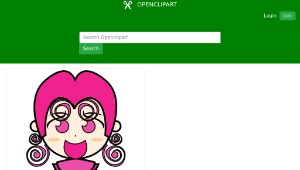 openclipart圖庫：Pinky girl縮圖