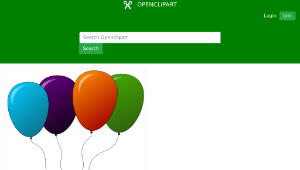 openclipart圖庫：colored balloons-資源代表圖