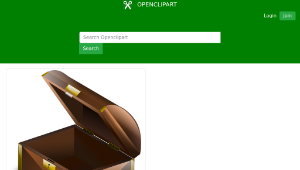 openclipart圖庫：Treasure Chest縮圖