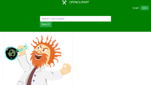 openclipart圖庫：Mad Scientist縮圖