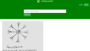 openclipart圖庫：Aegishjalmur-資源代表圖