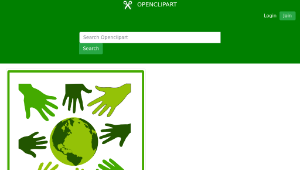 openclipart圖庫：Eco green solidarity icon-資源代表圖