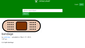 openclipart圖庫：bandage縮圖