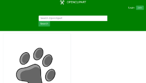 openclipart圖庫：cat footprint縮圖