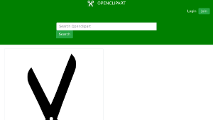 openclipart圖庫：scissors silhouette 縮圖