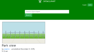 openclipart圖庫：Park view