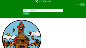 openclipart圖庫：school in fall abiclipar 01縮圖