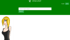 openclipart圖庫：blond girl縮圖