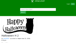 openclipart圖庫：Halloween H 2縮圖