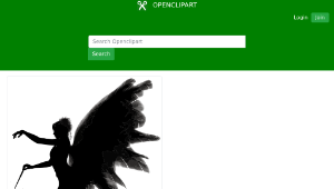 openclipart圖庫：Angel Silhouette-資源代表圖