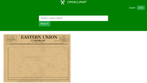 openclipart圖庫：Telegram Paper縮圖