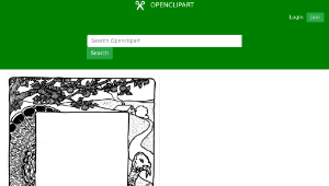 openclipart圖庫：Thanksgiving Frame縮圖