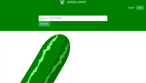 openclipart圖庫：Cucumber縮圖