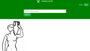 openclipart圖庫：nude with amphora縮圖