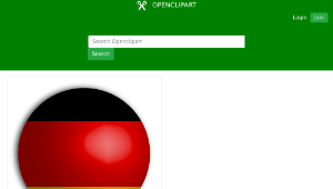 openclipart圖庫：German Flag Sphere縮圖