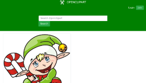openclipart圖庫：Christmas Elf縮圖