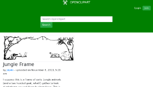 openclipart圖庫：Jungle Frame