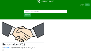 openclipart圖庫：Handshake (#1)