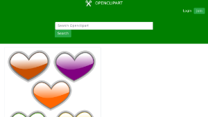 openclipart圖庫：Gloss Heart 3-資源代表圖