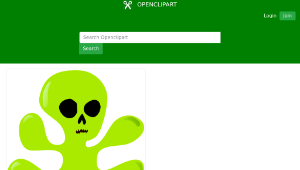openclipart圖庫：AlienGrin縮圖