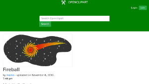 openclipart圖庫：Fireball縮圖